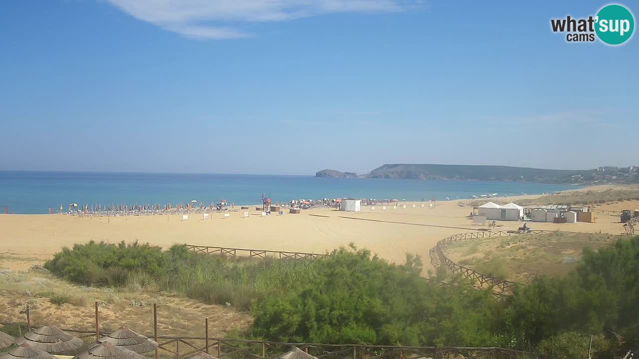 Webcam Torre dei Corsari – Vista live sulla spiaggia da Punta Usai