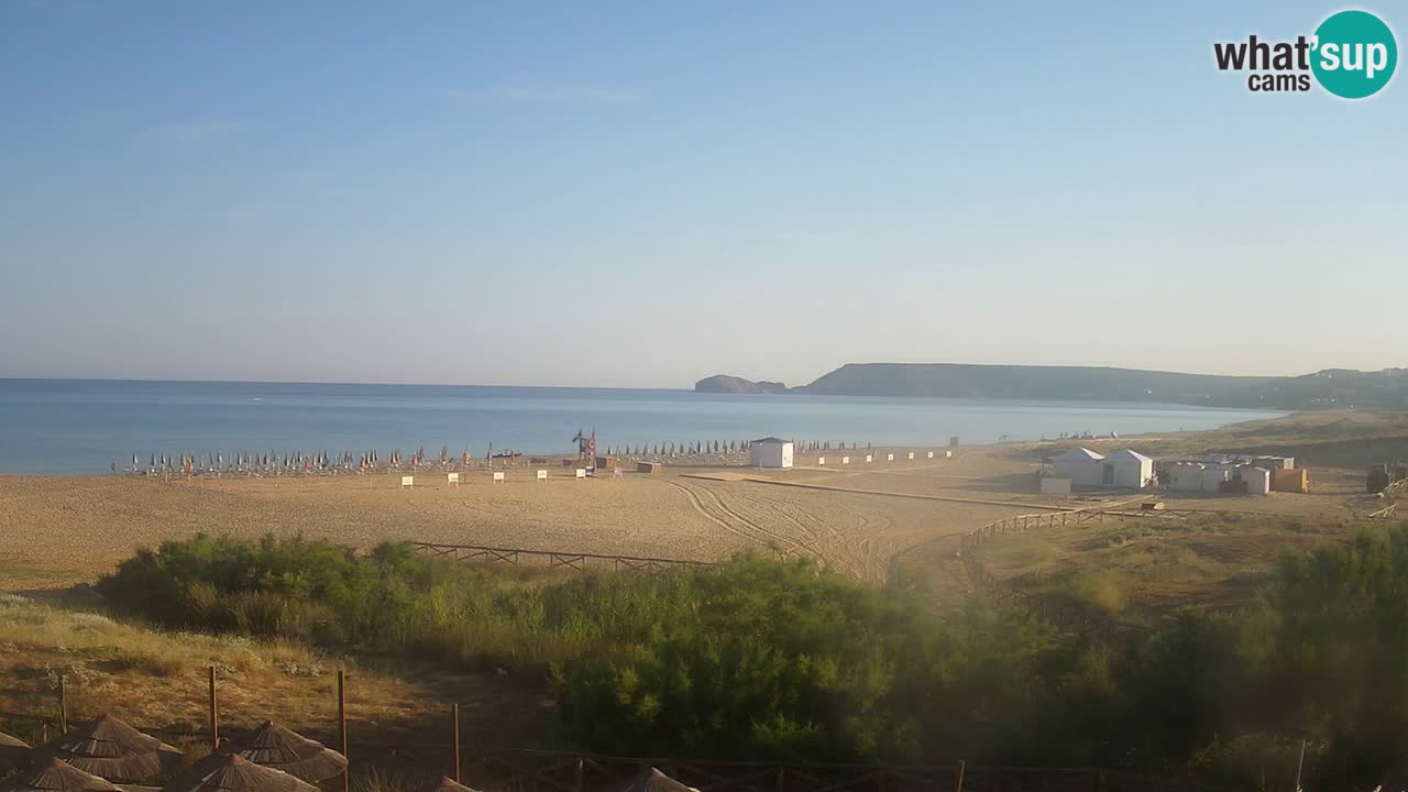 Web kamera Torre dei Corsari – Pogled uživo na plažu s Punta Usai