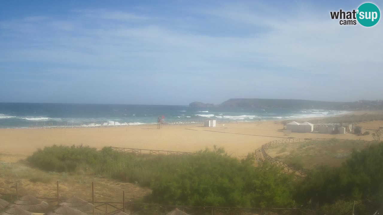 Webcam Torre dei Corsari – Liveblick auf den Strand von Punta Usai