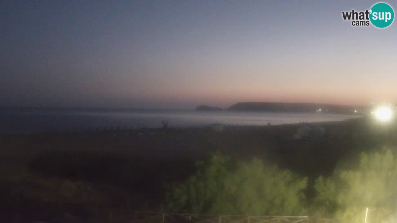 Webcam Torre dei Corsari – Vista live sulla spiaggia da Punta Usai