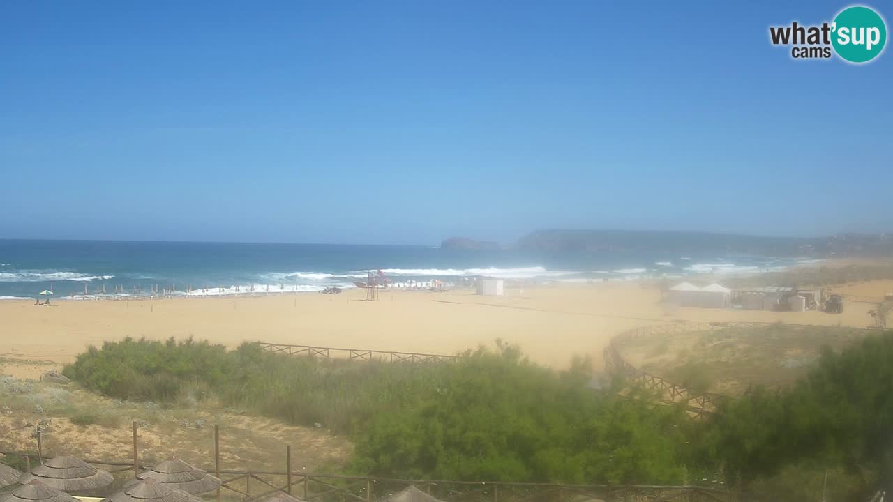 Webcam Torre dei Corsari – Vue en direct sur la plage depuis Punta Usai