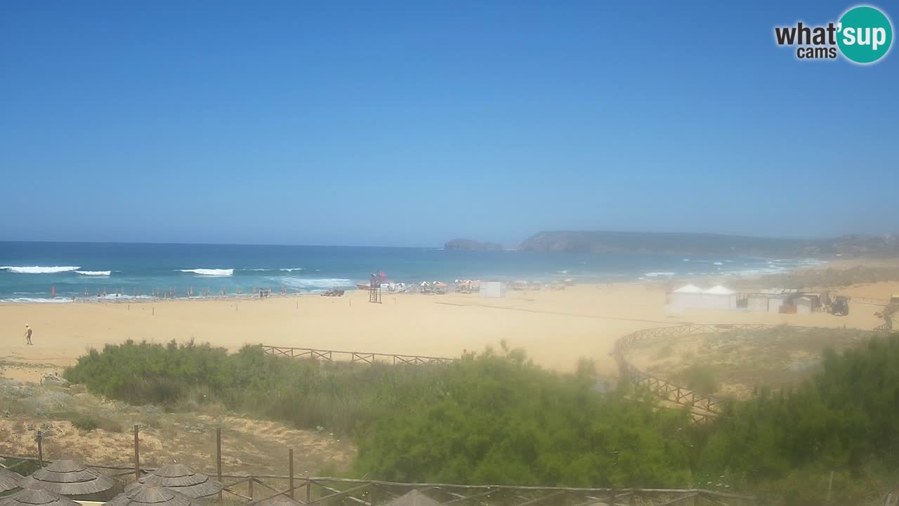 Webcam Torre dei Corsari – Live Beach View from Punta Usai