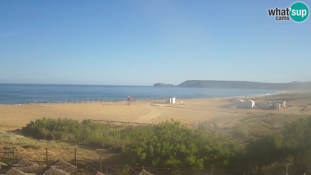 Web kamera Torre dei Corsari – Pogled uživo na plažu s Punta Usai