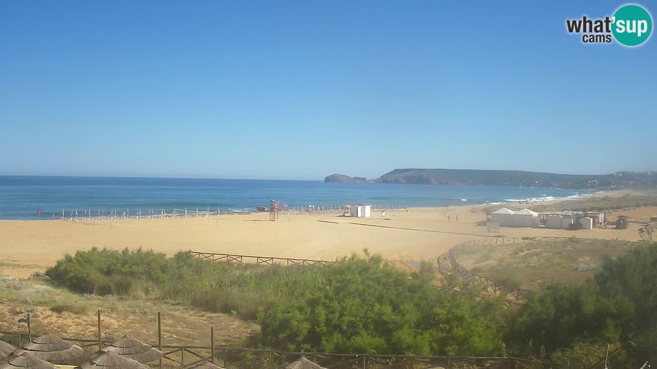 Webcam Torre dei Corsari – Vista live sulla spiaggia da Punta Usai