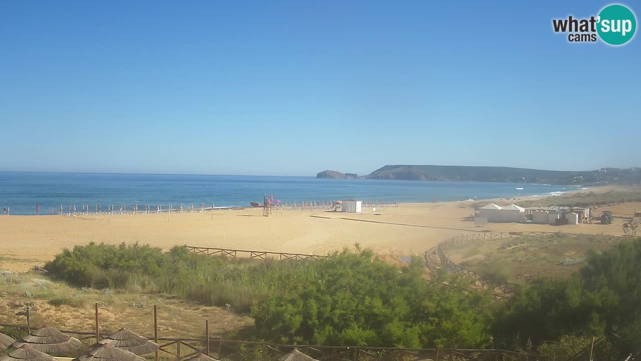 Webcam Torre dei Corsari – Vista live sulla spiaggia da Punta Usai