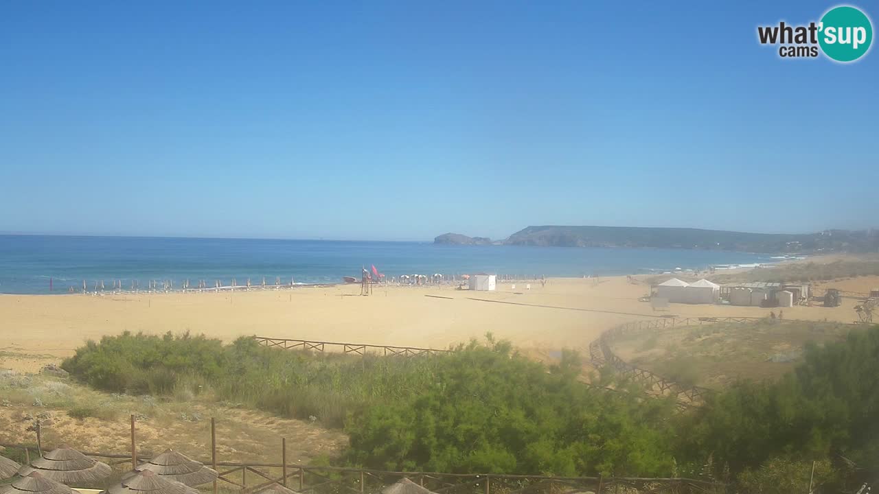 Webcam Torre dei Corsari – Vista live sulla spiaggia da Punta Usai