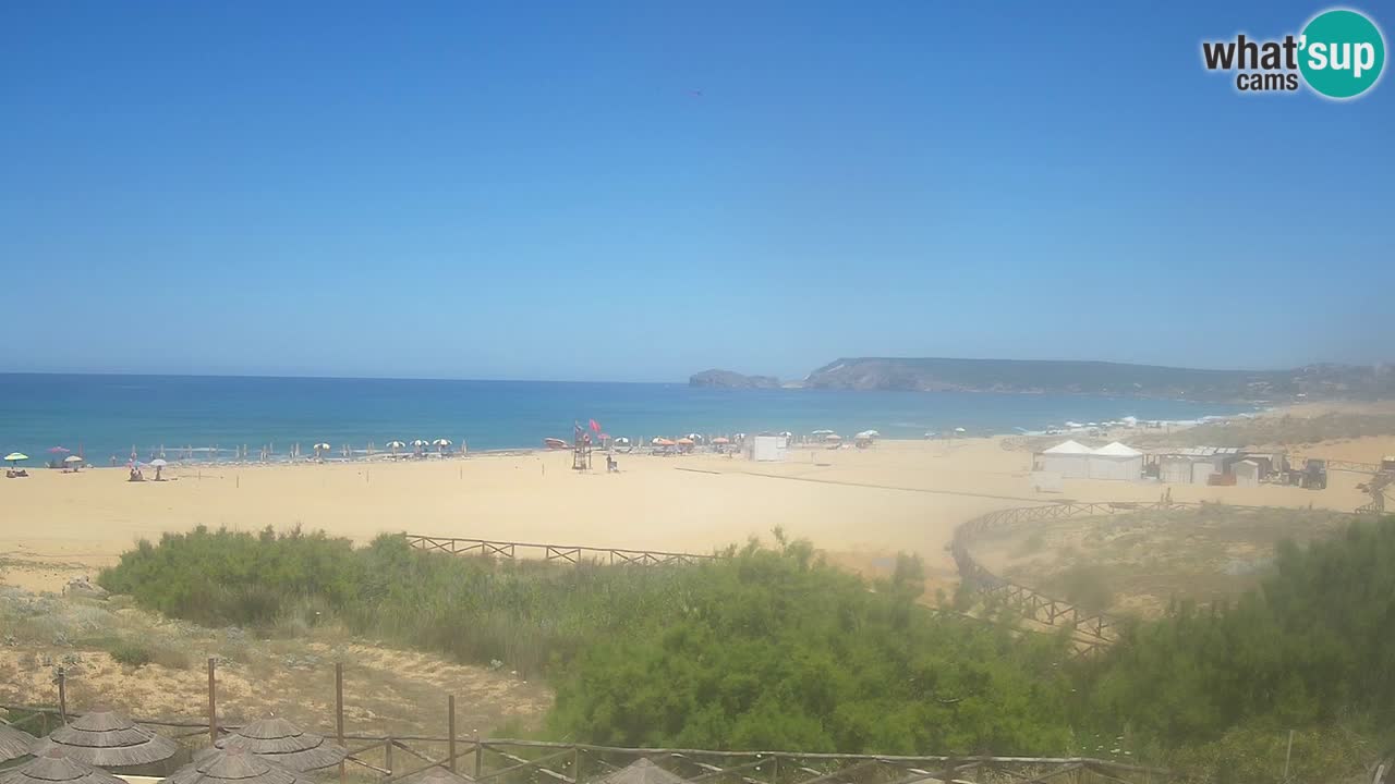 Cámara web Torre dei Corsari – Vista en directo de la playa desde Punta Usai