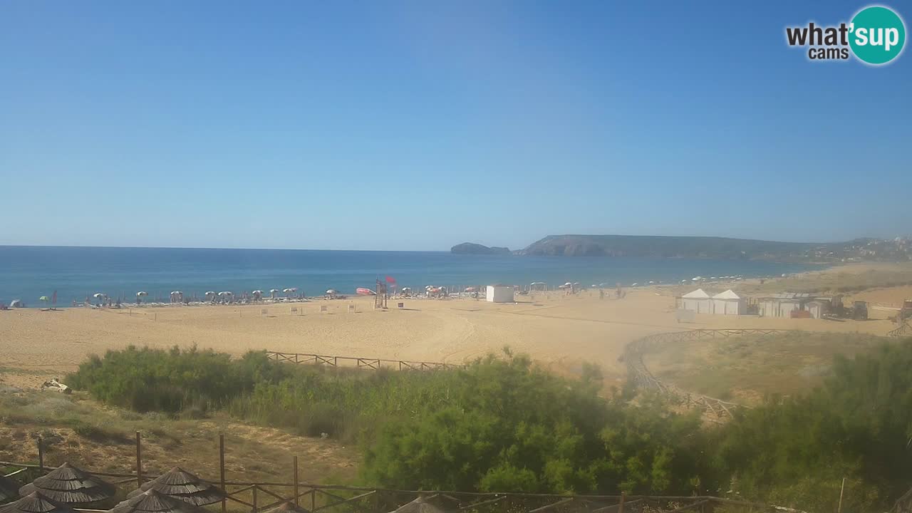 Cámara web Torre dei Corsari – Vista en directo de la playa desde Punta Usai