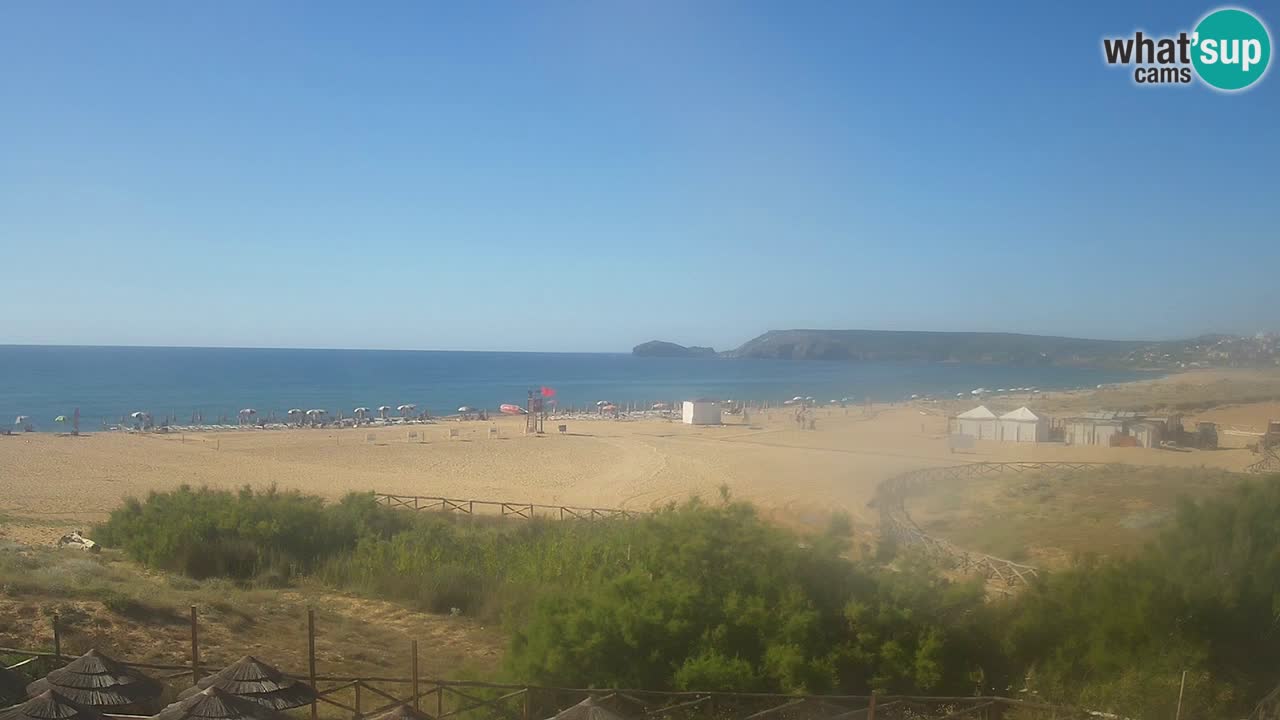 Webcam Torre dei Corsari – Vista live sulla spiaggia da Punta Usai