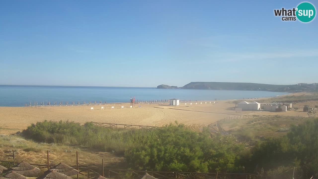 Webcam Torre dei Corsari – Vista live sulla spiaggia da Punta Usai