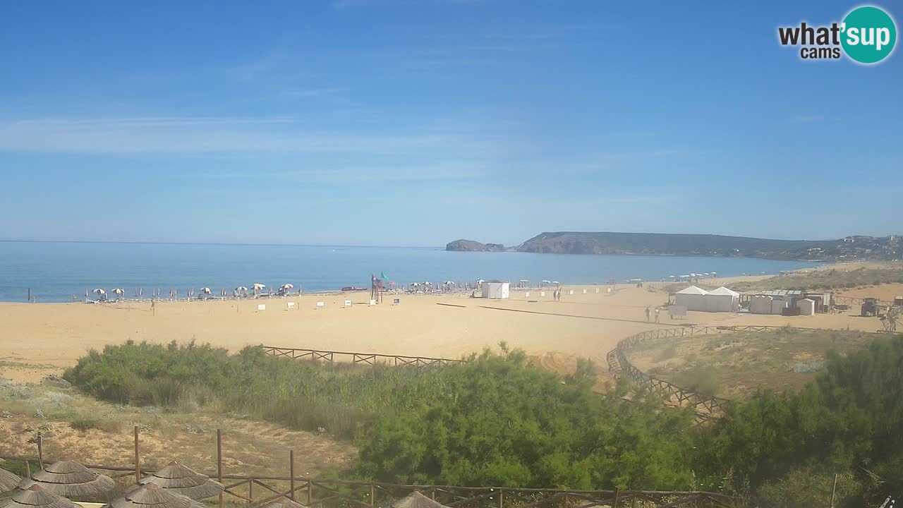 Webcam Torre dei Corsari – Vista live sulla spiaggia da Punta Usai