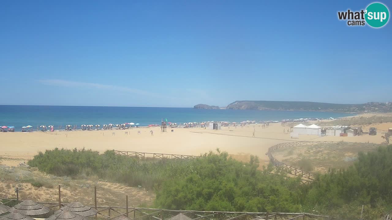 Cámara web Torre dei Corsari – Vista en directo de la playa desde Punta Usai