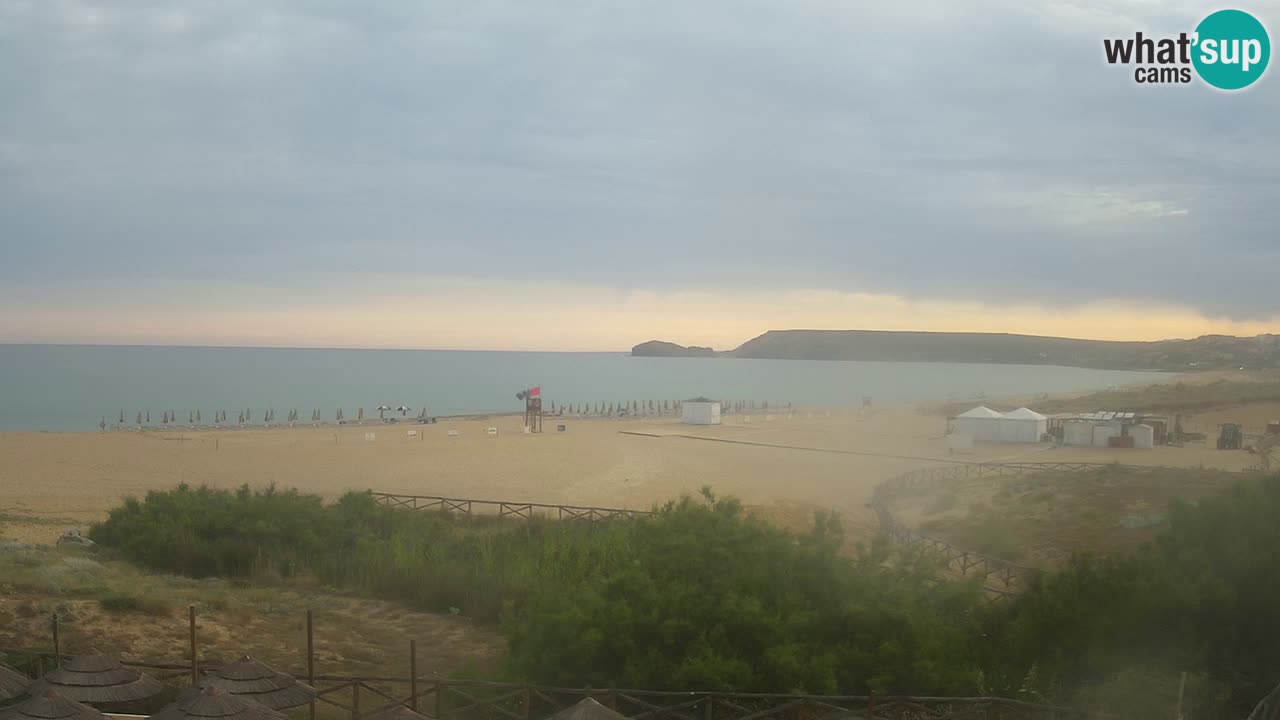 Webcam Torre dei Corsari – Vista live sulla spiaggia da Punta Usai