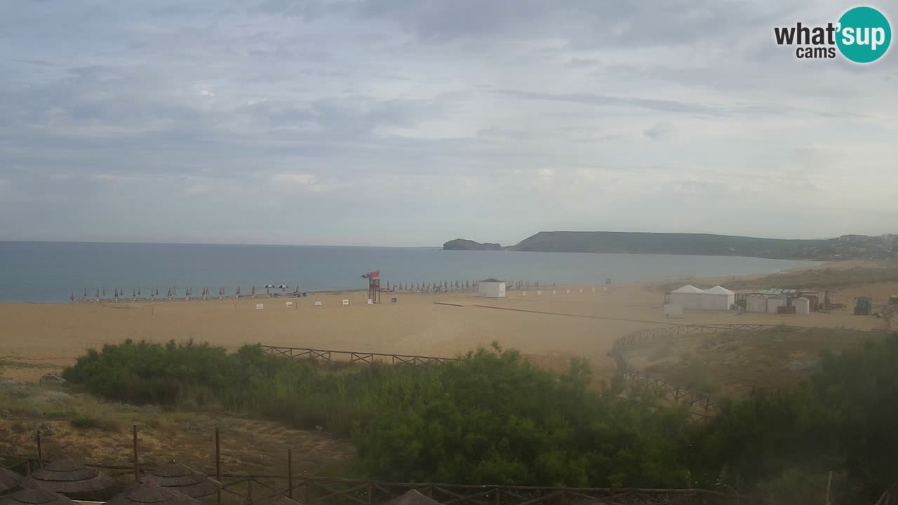 Webcam Torre dei Corsari – Vista live sulla spiaggia da Punta Usai