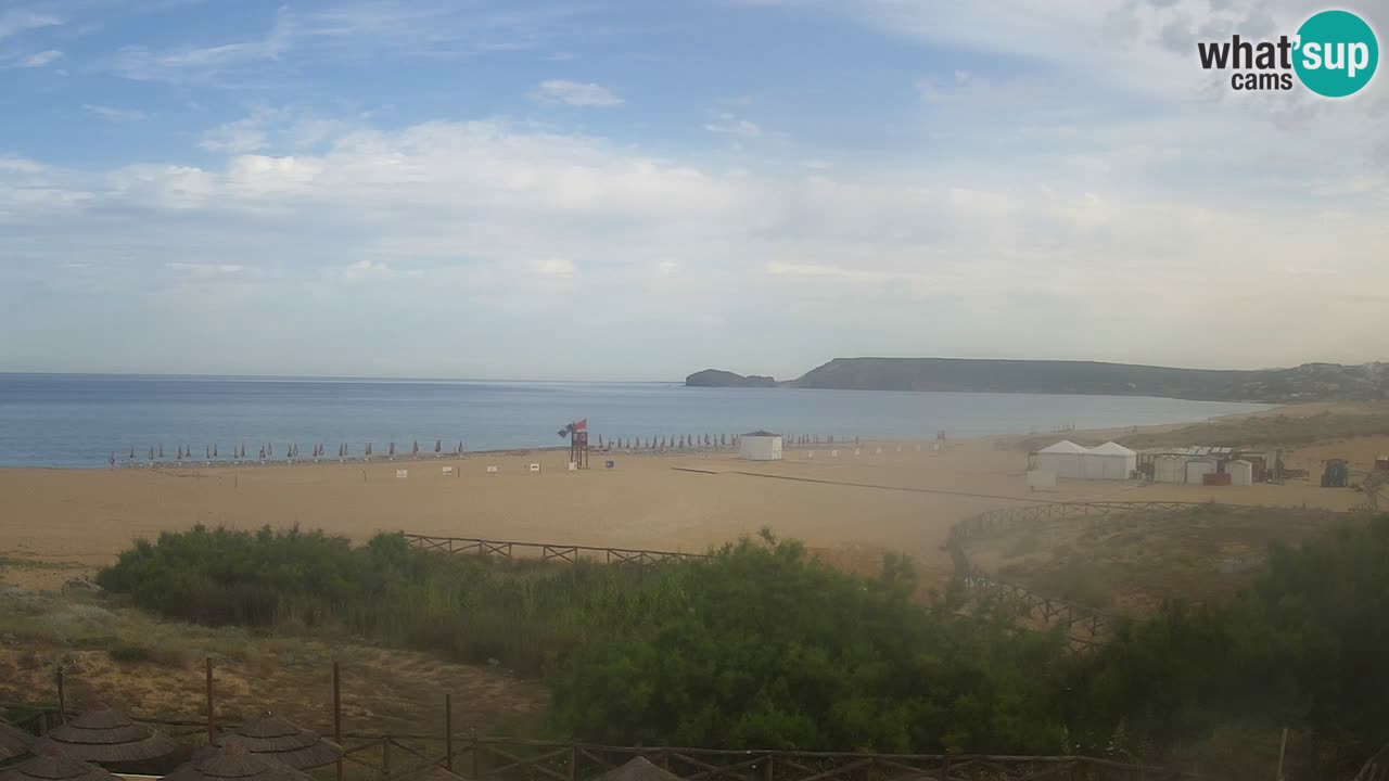 Web kamera Torre dei Corsari – Pogled uživo na plažu s Punta Usai