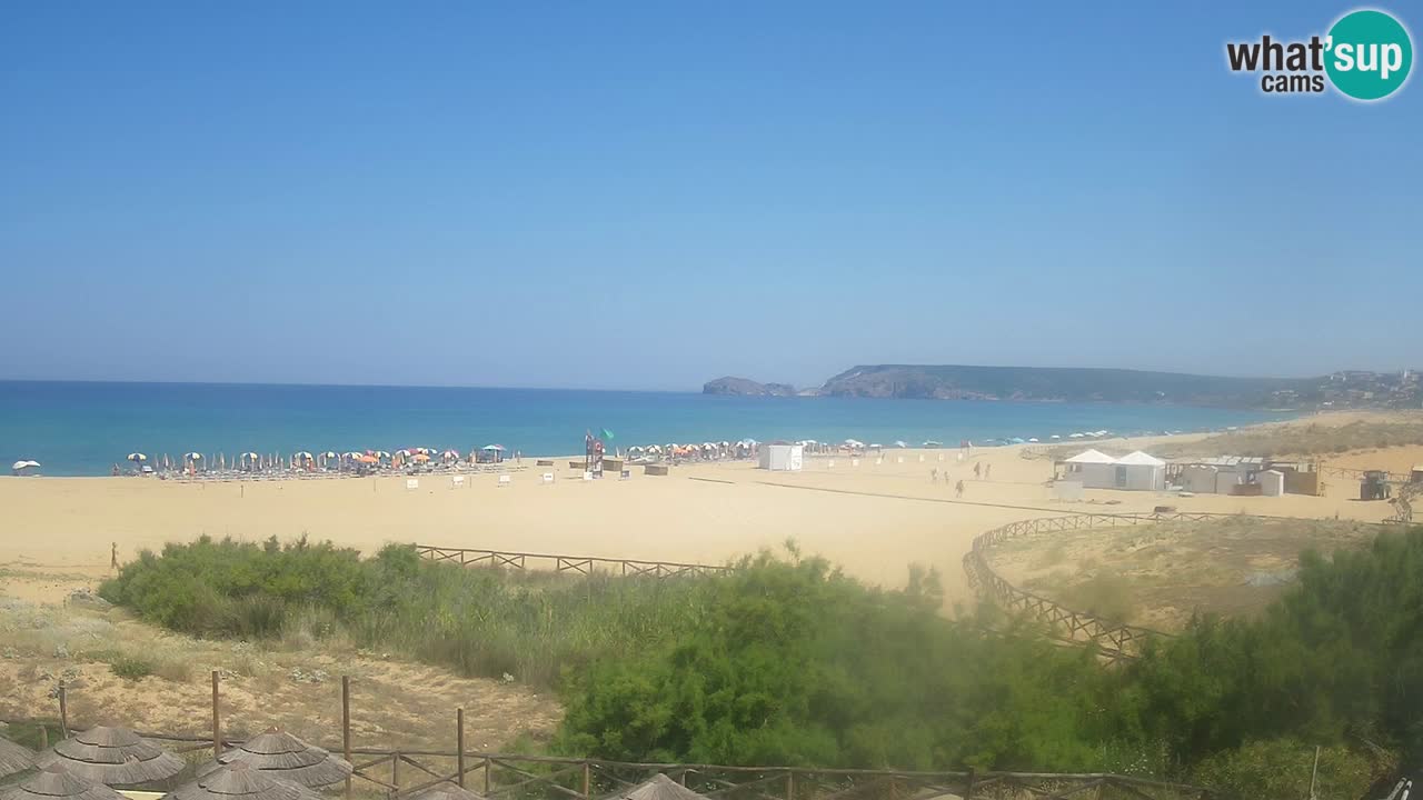 Webcam Torre dei Corsari – Vista live sulla spiaggia da Punta Usai