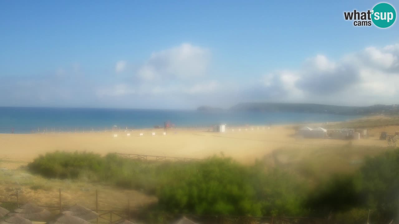 Cámara web Torre dei Corsari – Vista en directo de la playa desde Punta Usai