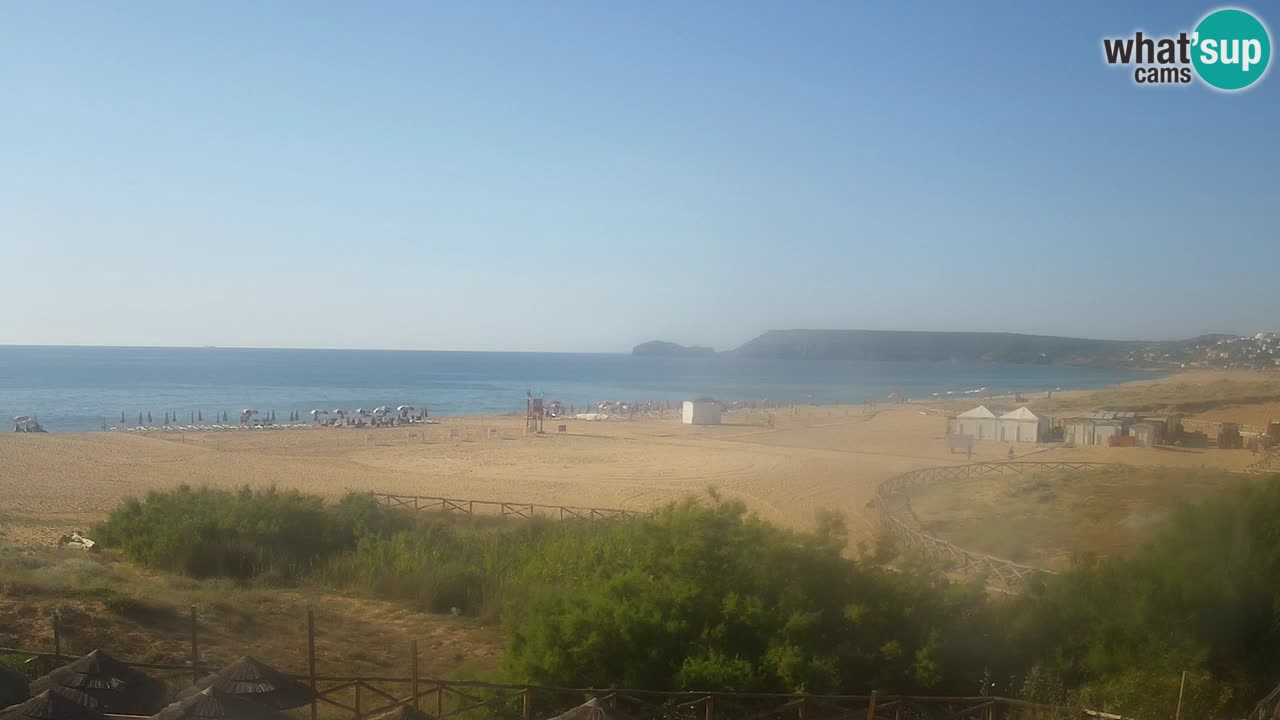 Webcam Torre dei Corsari – Vista live sulla spiaggia da Punta Usai