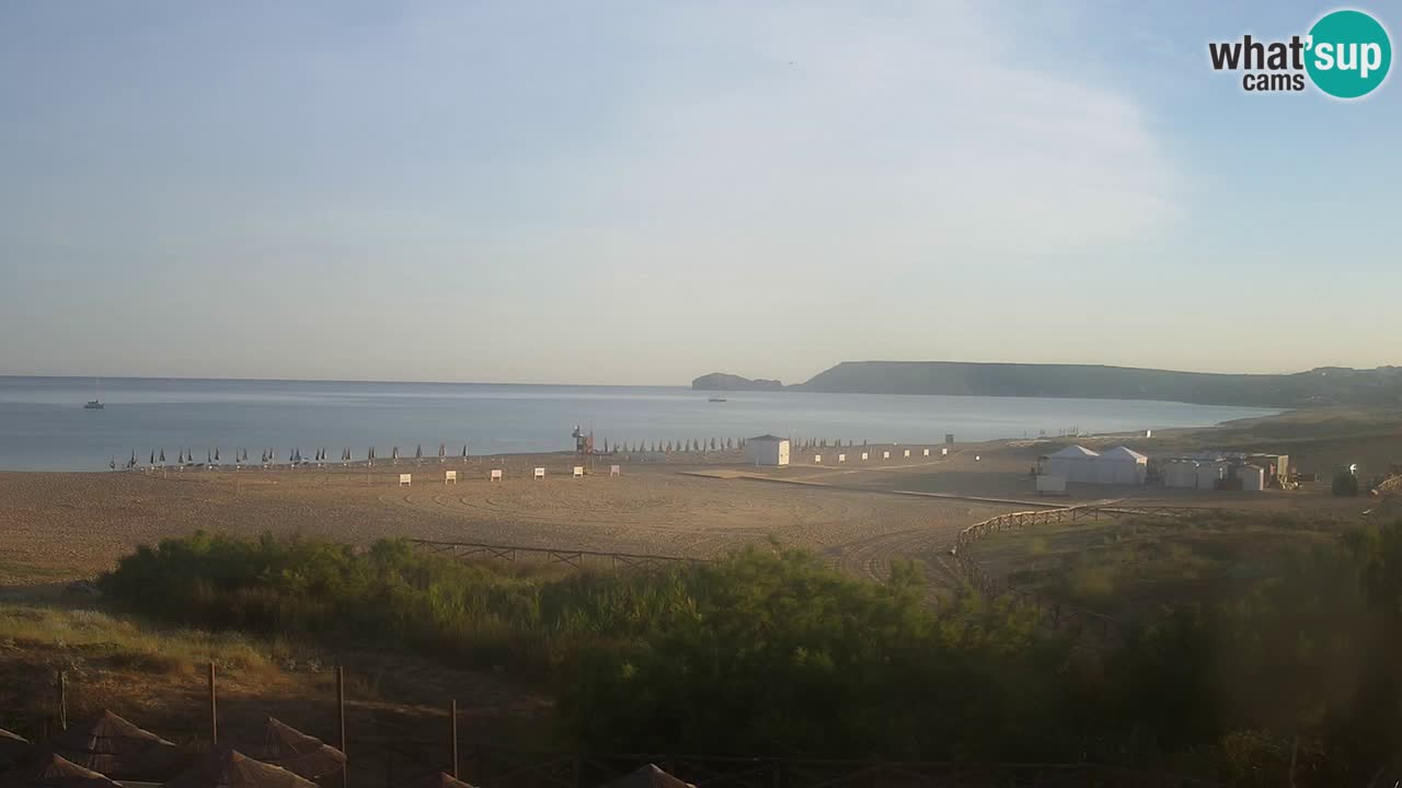 Cámara web Torre dei Corsari – Vista en directo de la playa desde Punta Usai