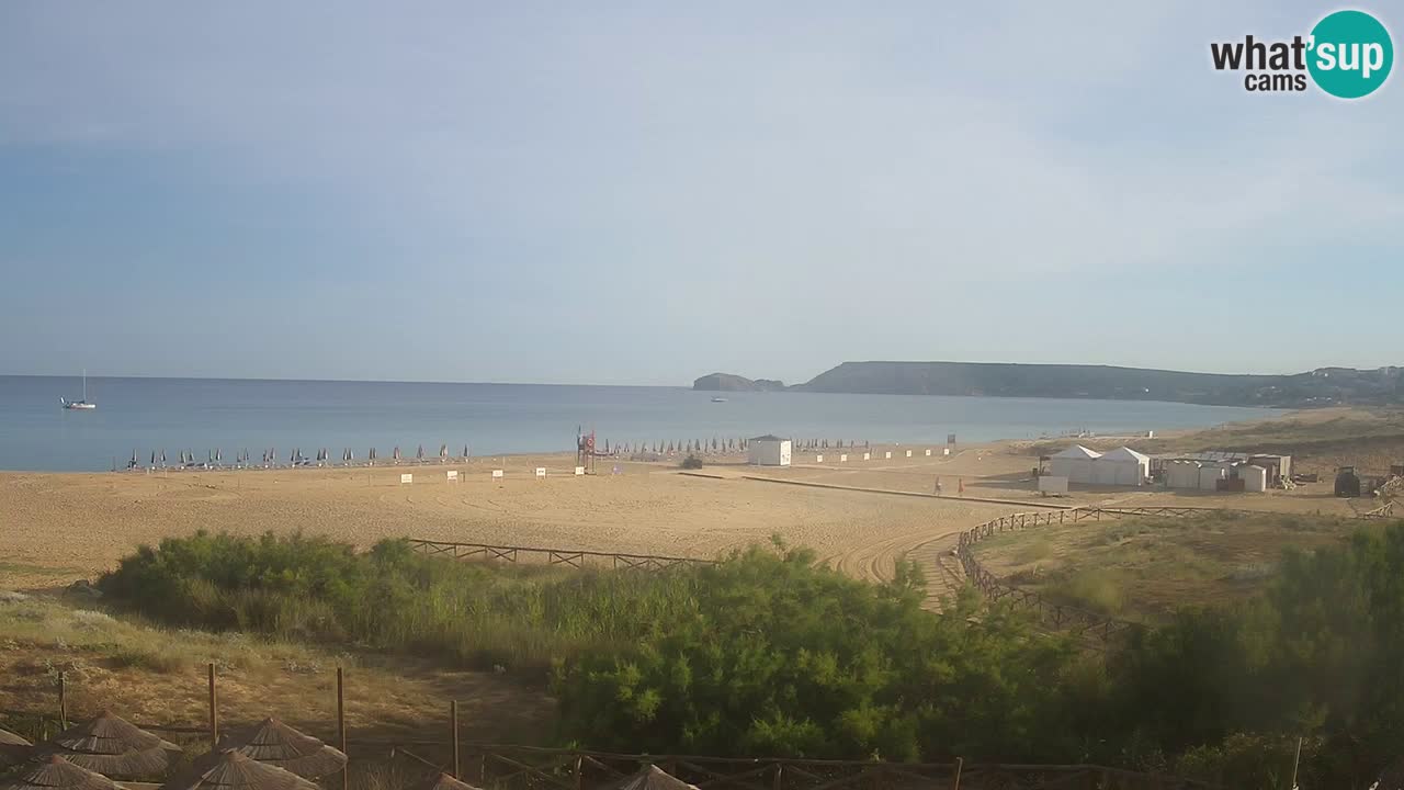 Cámara web Torre dei Corsari – Vista en directo de la playa desde Punta Usai