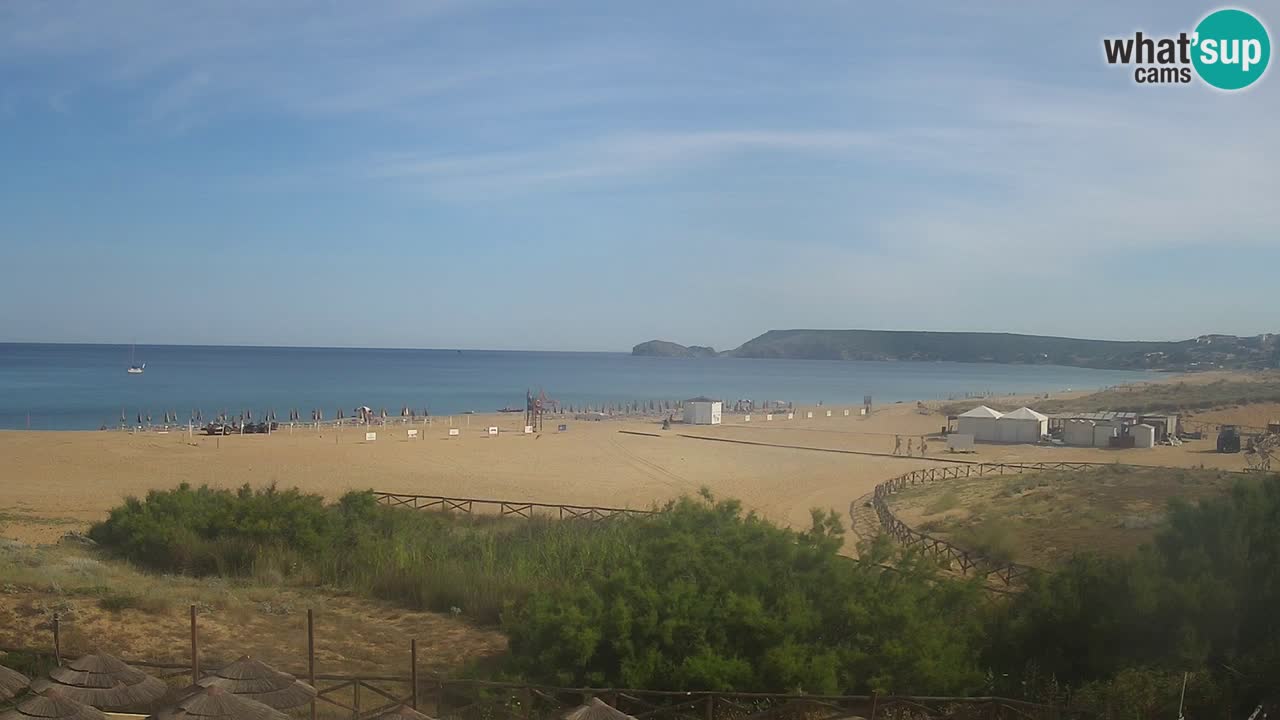 Cámara web Torre dei Corsari – Vista en directo de la playa desde Punta Usai