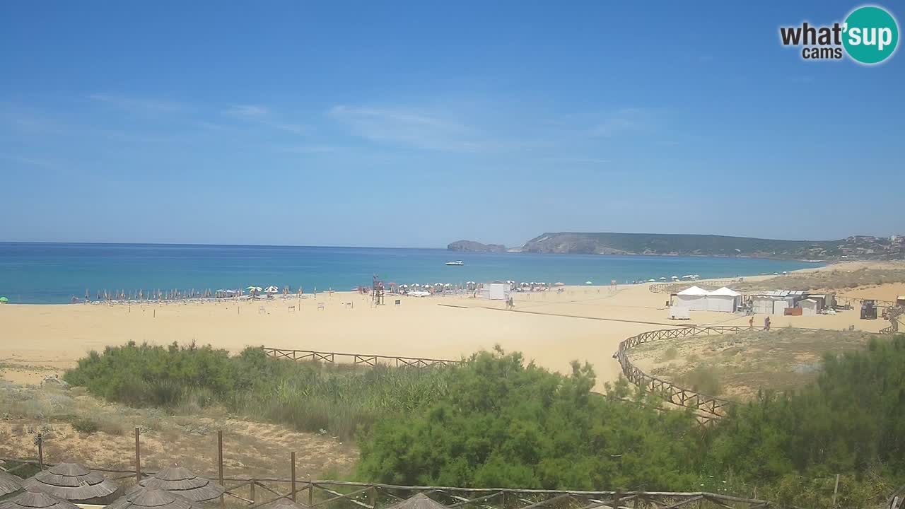 Cámara web Torre dei Corsari – Vista en directo de la playa desde Punta Usai
