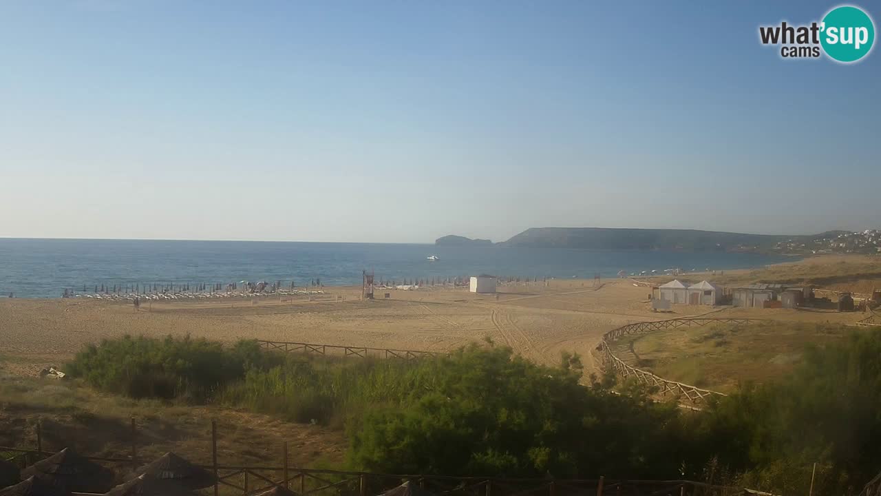 Web kamera Torre dei Corsari – Pogled uživo na plažu s Punta Usai