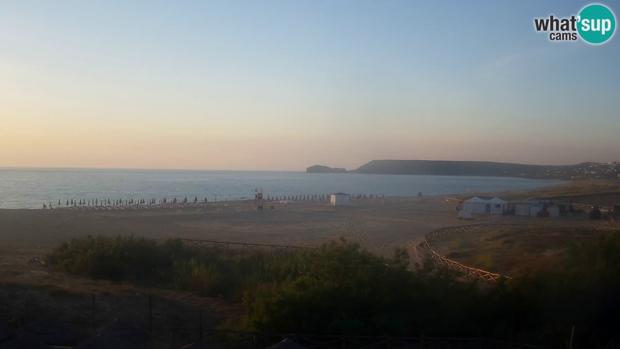 Web kamera Torre dei Corsari – Pogled uživo na plažu s Punta Usai