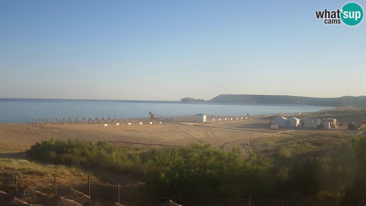 Webcam Torre dei Corsari – Vista live sulla spiaggia da Punta Usai