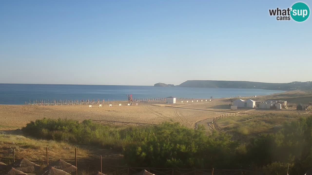 Web kamera Torre dei Corsari – Pogled uživo na plažu s Punta Usai