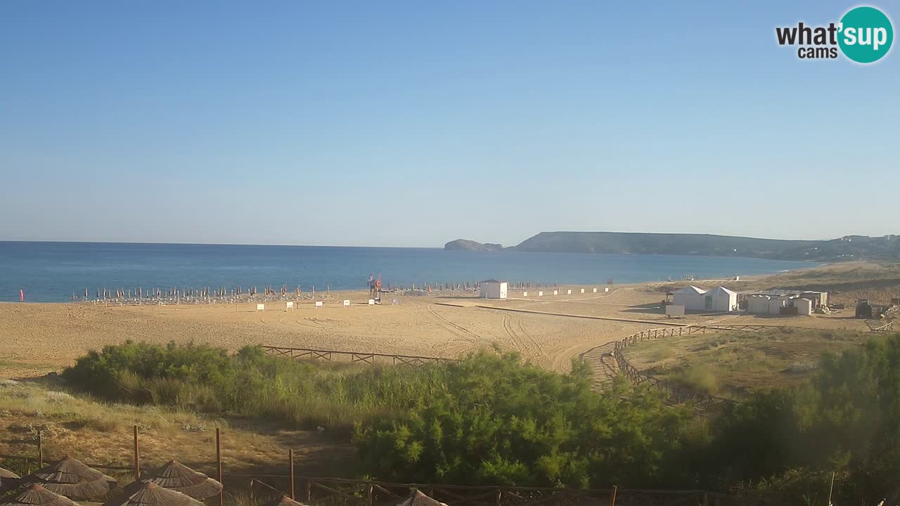 Webcam Torre dei Corsari – Vista live sulla spiaggia da Punta Usai
