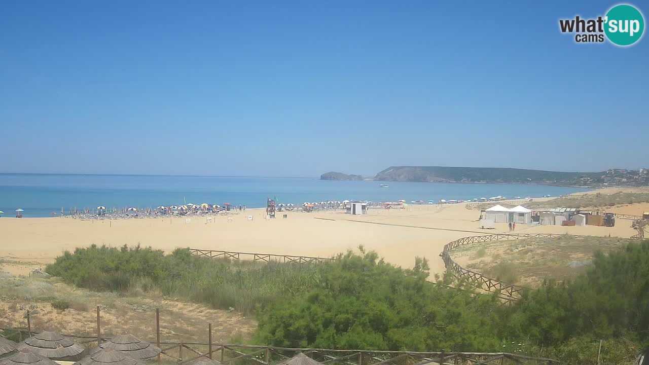 Webcam Torre dei Corsari – Vista live sulla spiaggia da Punta Usai
