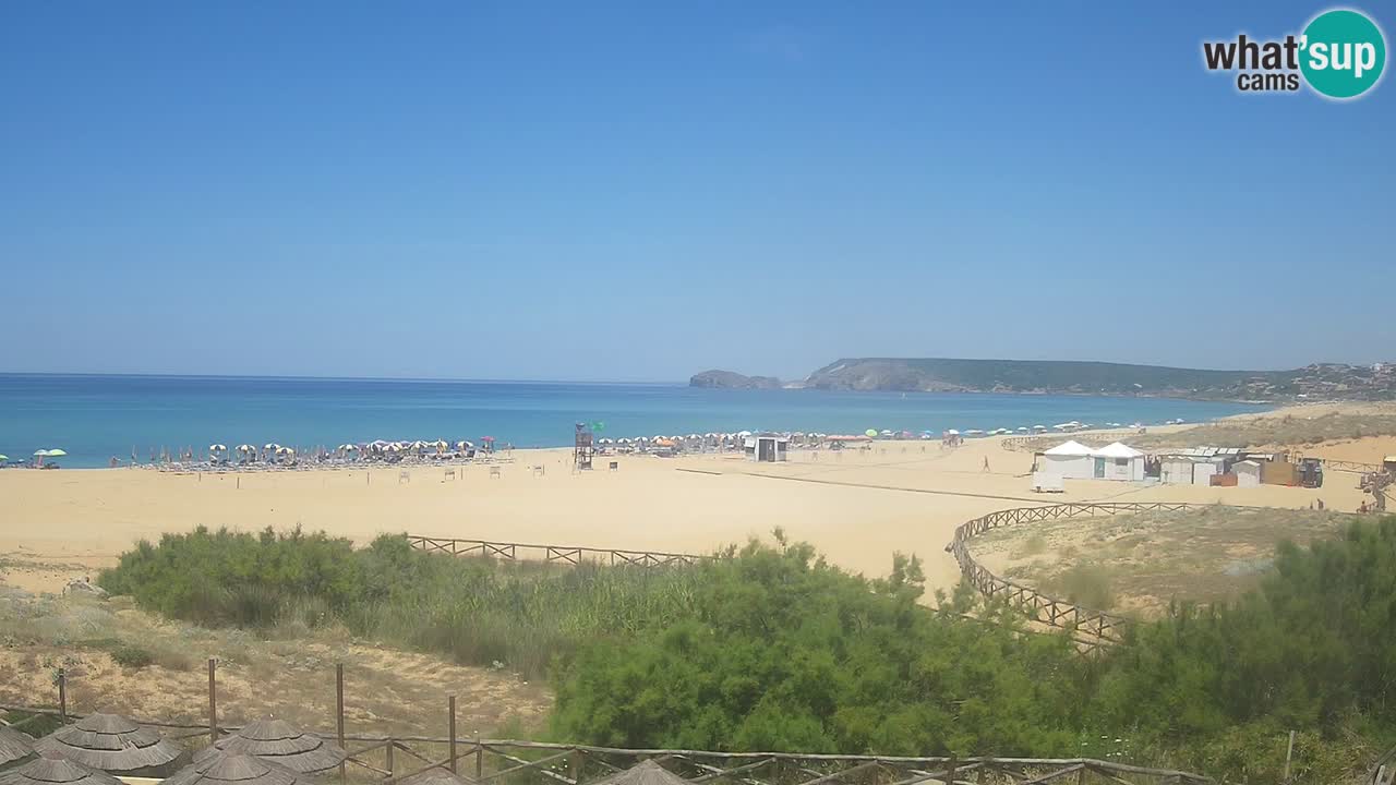 Webcam Torre dei Corsari – Vue en direct sur la plage depuis Punta Usai