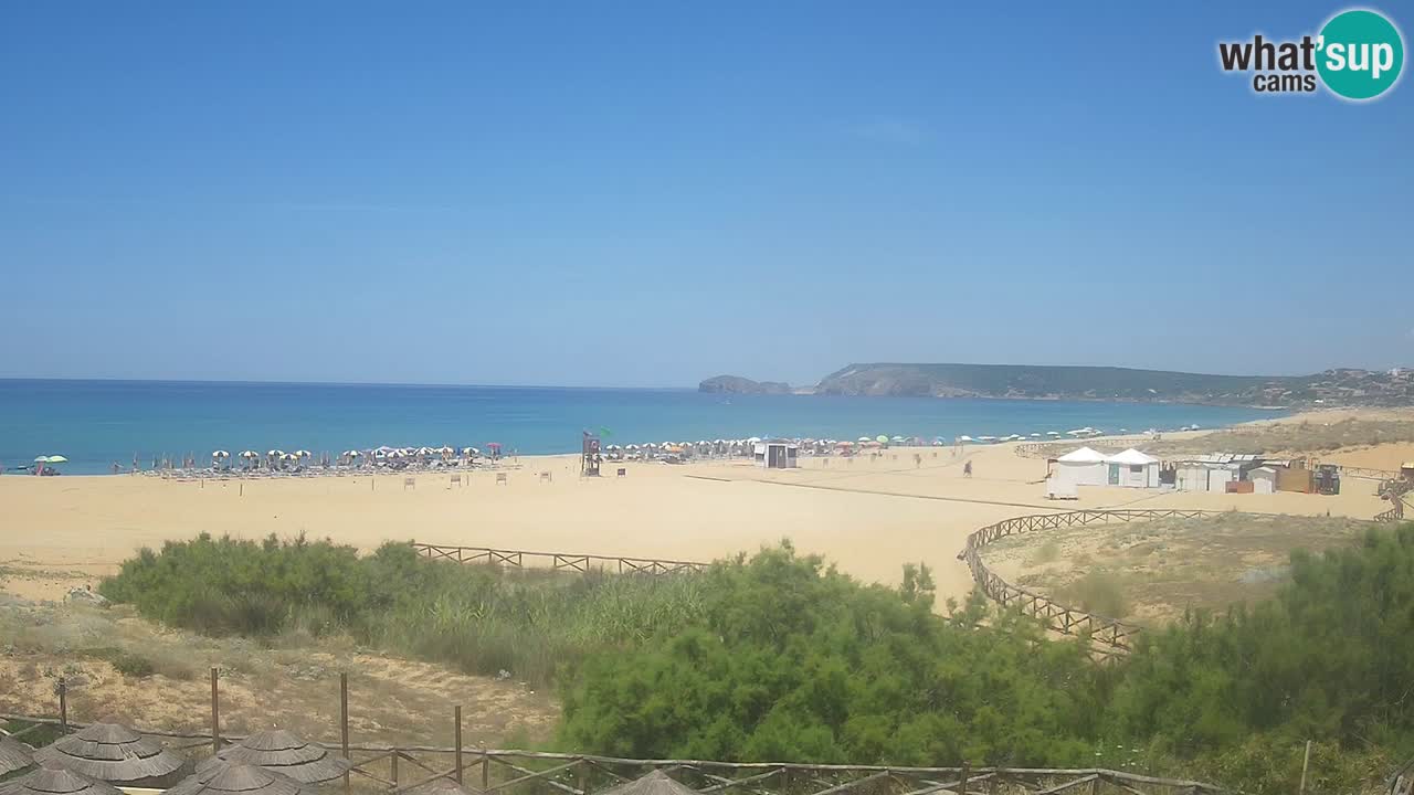 Webcam Torre dei Corsari – Vista live sulla spiaggia da Punta Usai