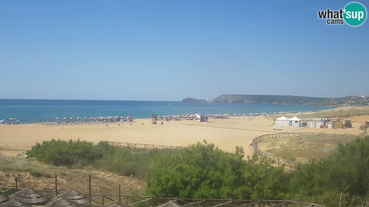Cámara web Torre dei Corsari – Vista en directo de la playa desde Punta Usai
