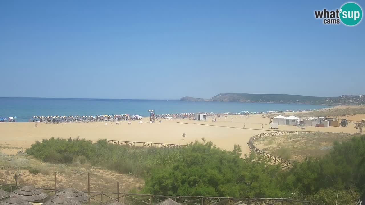 Web kamera Torre dei Corsari – Pogled uživo na plažu s Punta Usai
