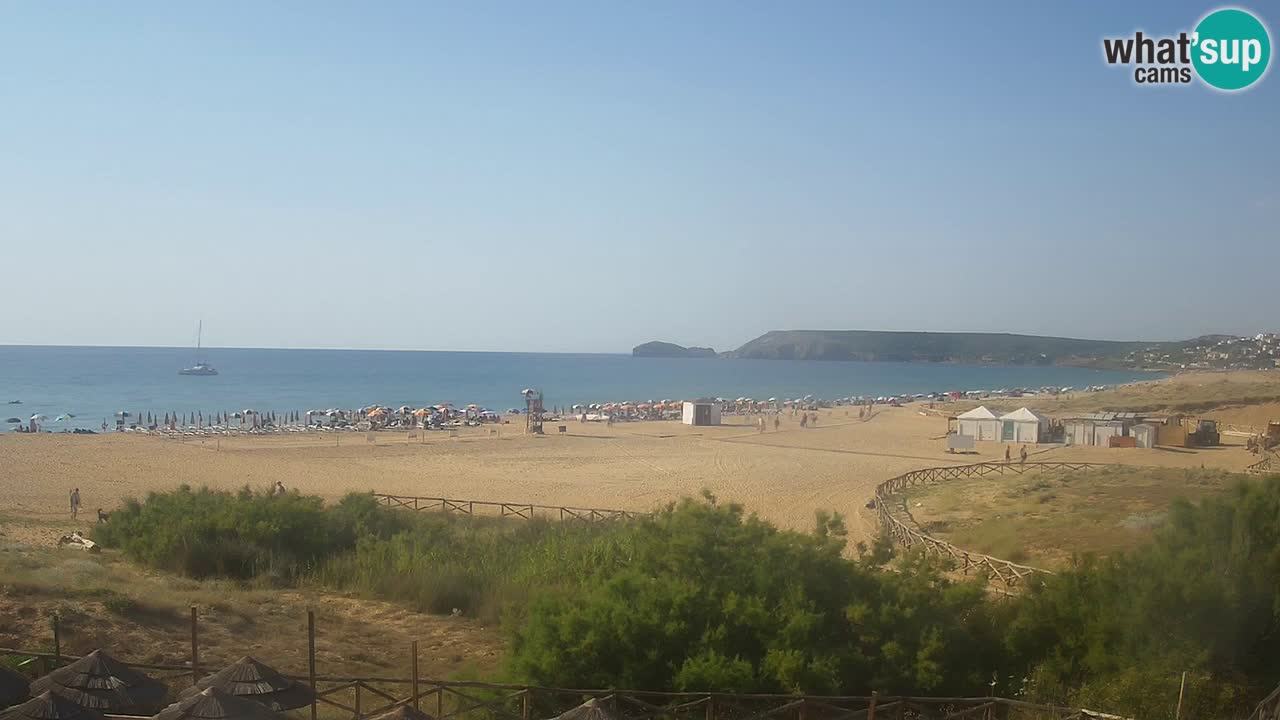 Web kamera Torre dei Corsari – Pogled uživo na plažu s Punta Usai