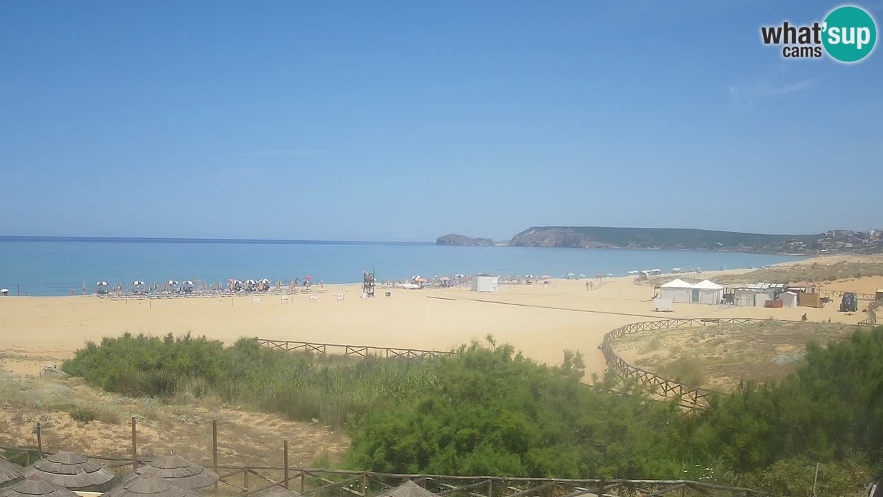 Webcam Torre dei Corsari – Vista live sulla spiaggia da Punta Usai