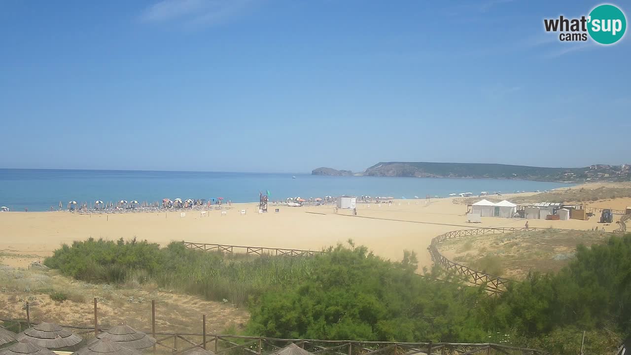 Cámara web Torre dei Corsari – Vista en directo de la playa desde Punta Usai