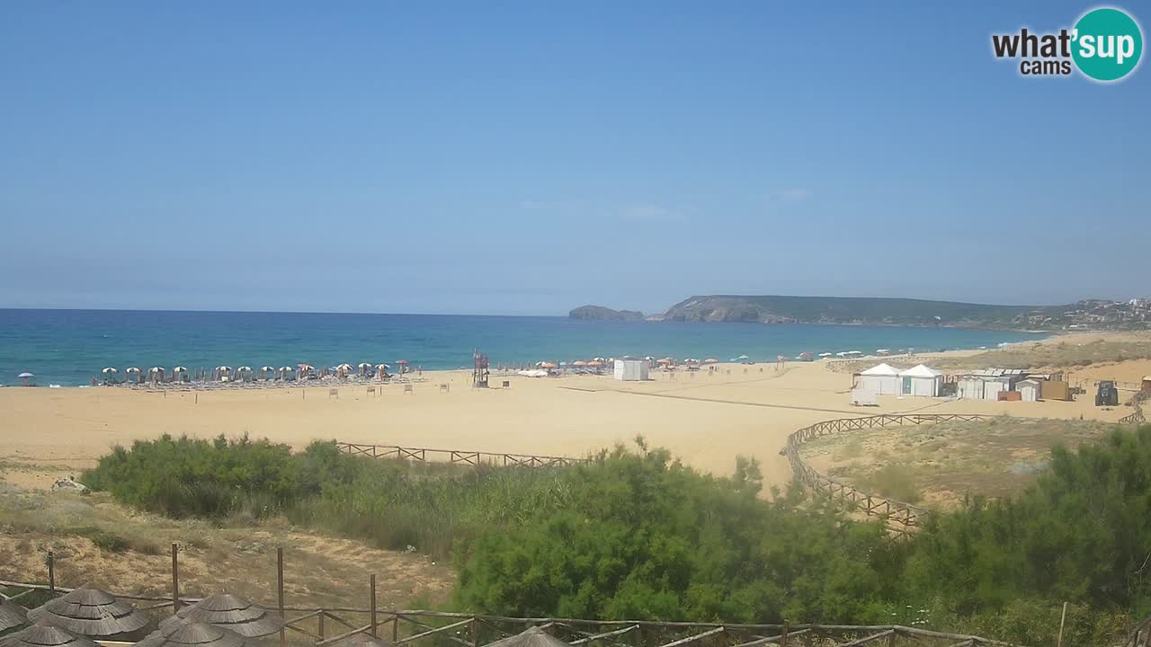 Webcam Torre dei Corsari – Liveblick auf den Strand von Punta Usai