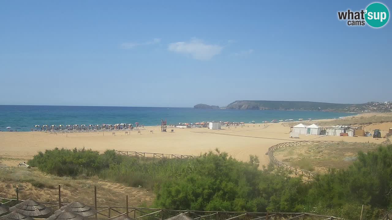 Cámara web Torre dei Corsari – Vista en directo de la playa desde Punta Usai