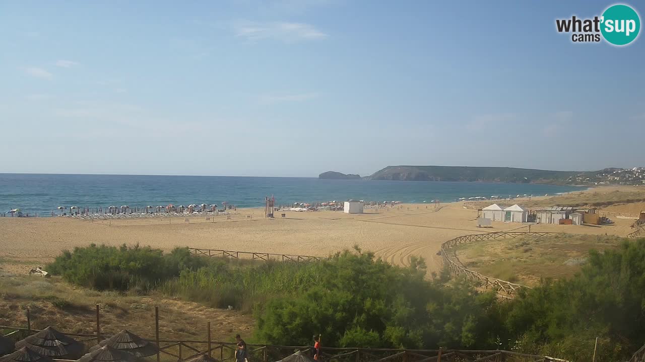 Web kamera Torre dei Corsari – Pogled uživo na plažu s Punta Usai