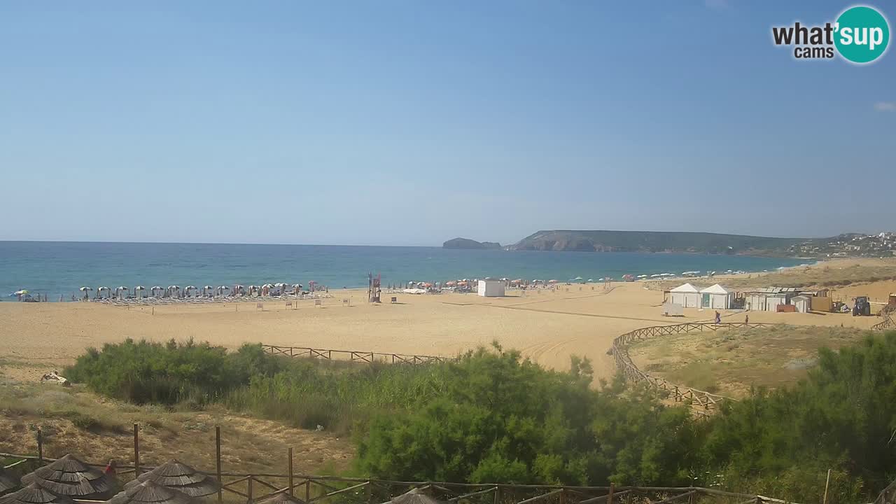 Cámara web Torre dei Corsari – Vista en directo de la playa desde Punta Usai