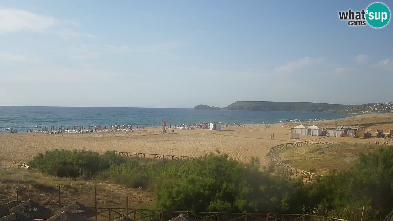 Web kamera Torre dei Corsari – Pogled uživo na plažu s Punta Usai
