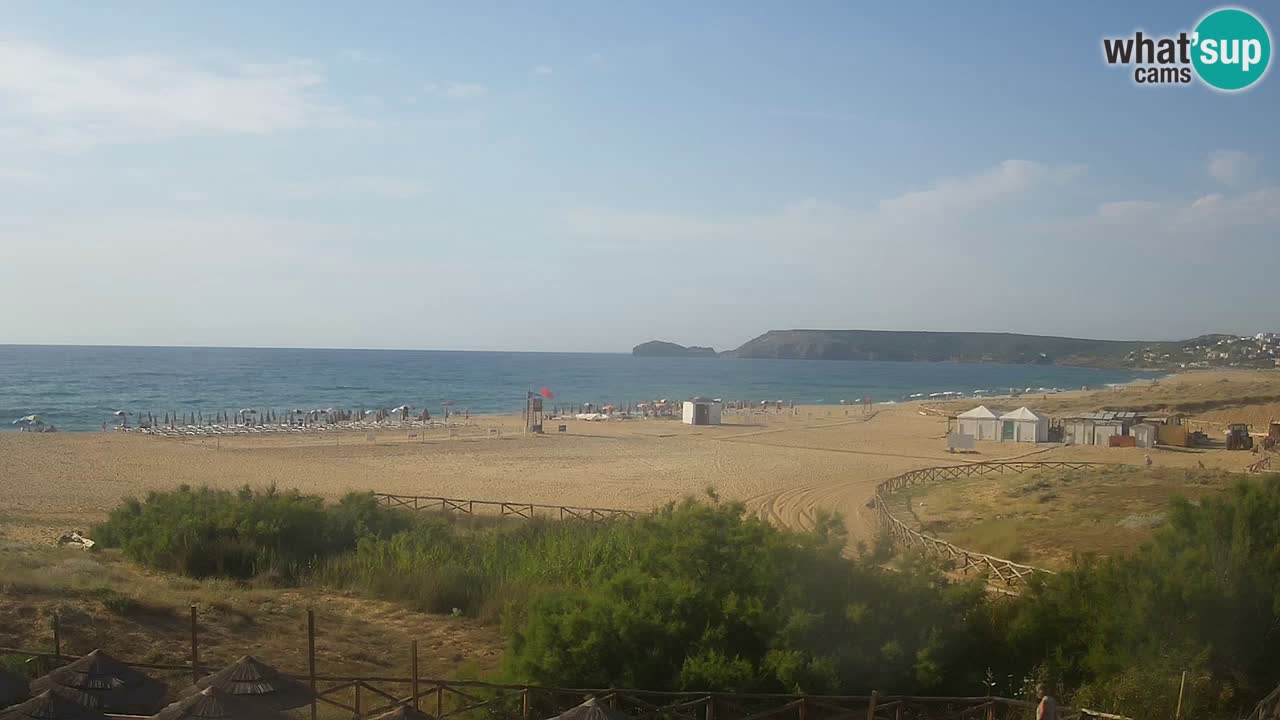 Web kamera Torre dei Corsari – Pogled uživo na plažu s Punta Usai