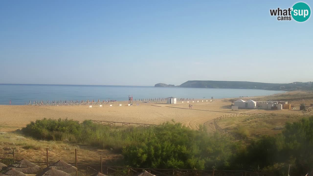 Web kamera Torre dei Corsari – Pogled uživo na plažu s Punta Usai