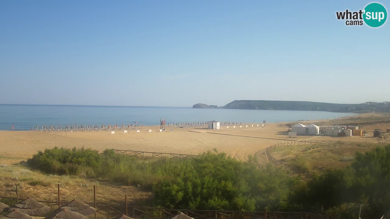 Cámara web Torre dei Corsari – Vista en directo de la playa desde Punta Usai
