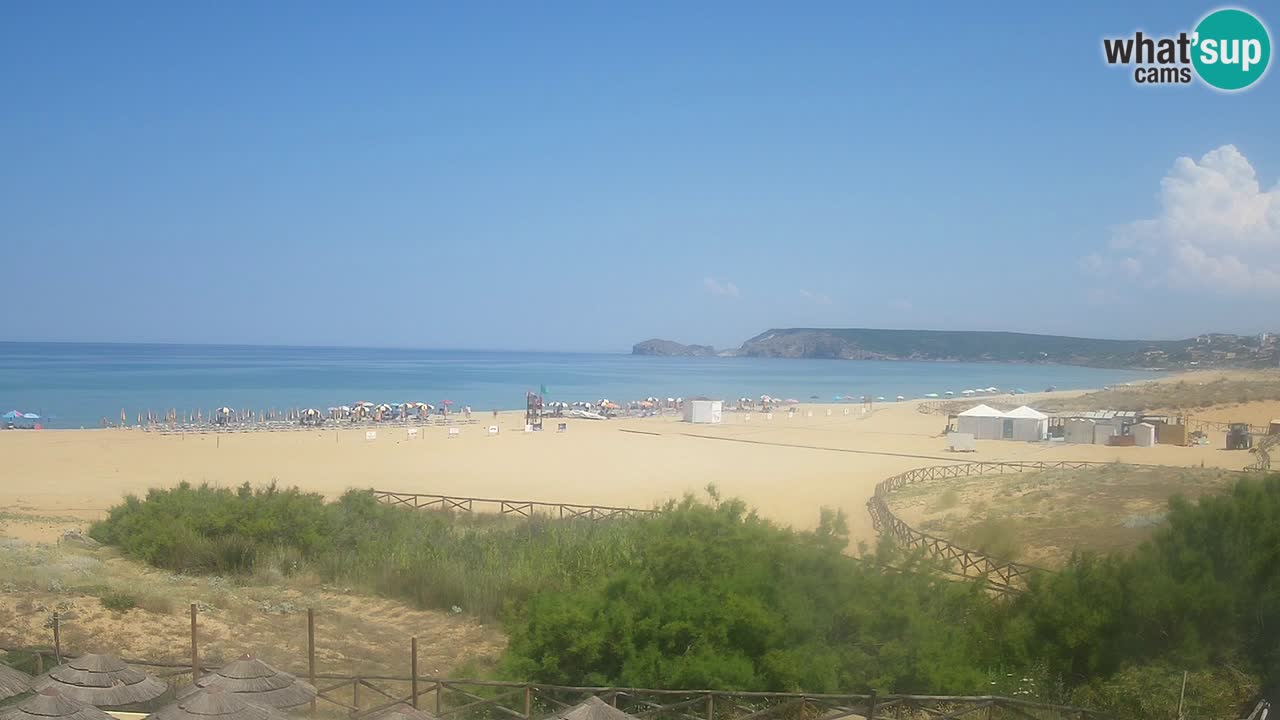 Webcam Torre dei Corsari – Vista live sulla spiaggia da Punta Usai