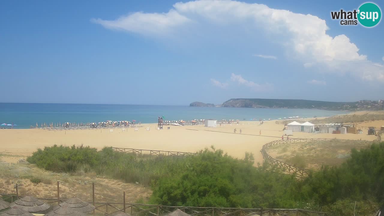 Web kamera Torre dei Corsari – Pogled uživo na plažu s Punta Usai