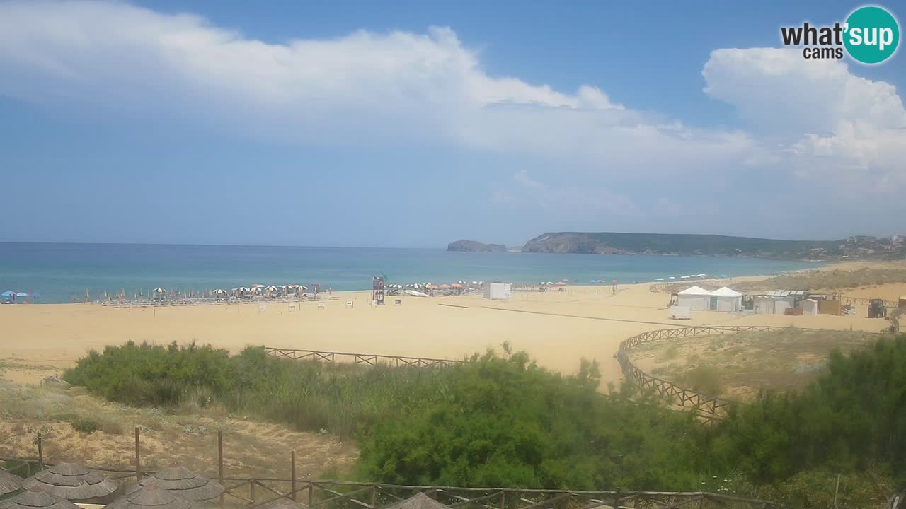 Cámara web Torre dei Corsari – Vista en directo de la playa desde Punta Usai